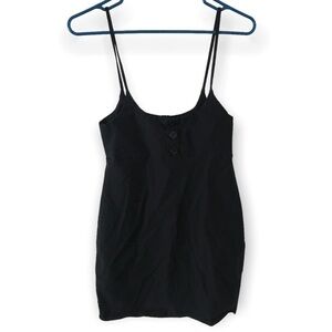 3/$15 fashion nova black spaghetti strap top  (D2)